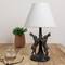 Hello Honey® 18.5" Brown & Natural Bunny Rabbit Table Lamp with Linen Empire Shade